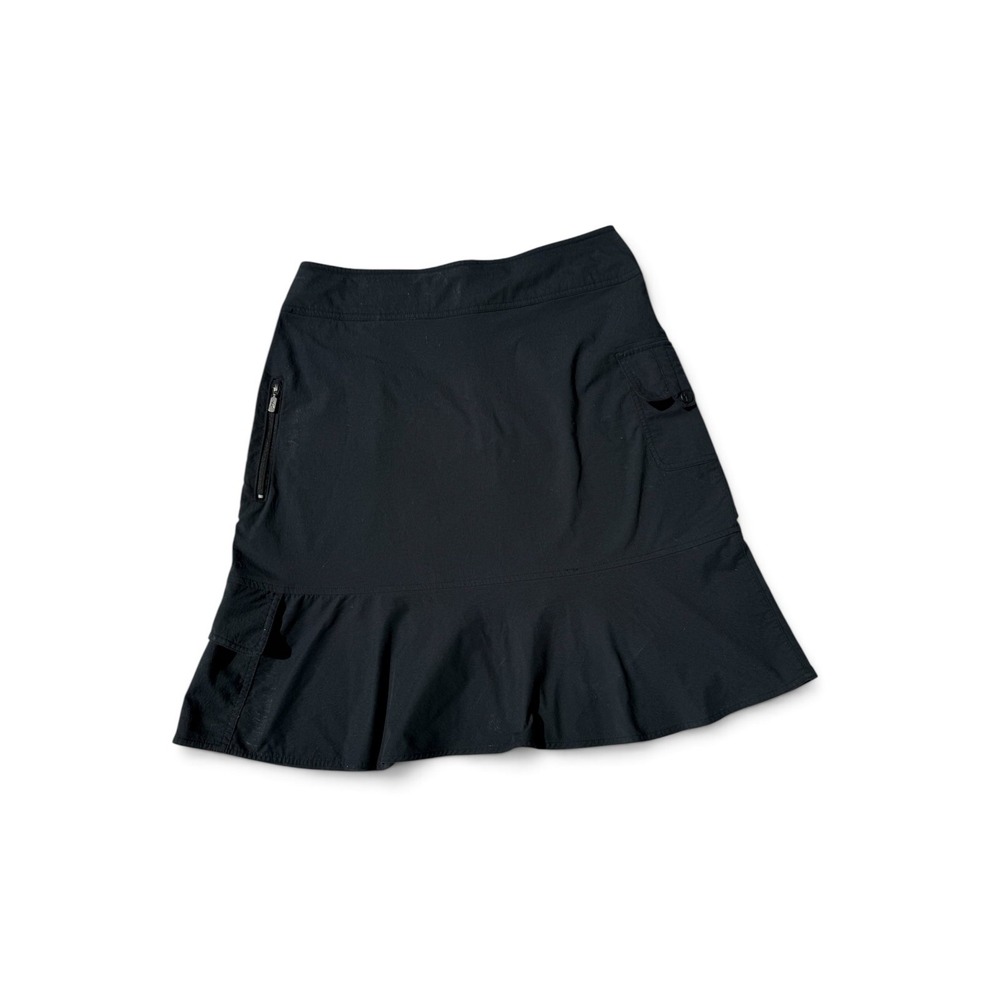 Royal Robbins Discovery Cargo Hiking Skirt Womens 6 Black Gorpcore Y2K Utility